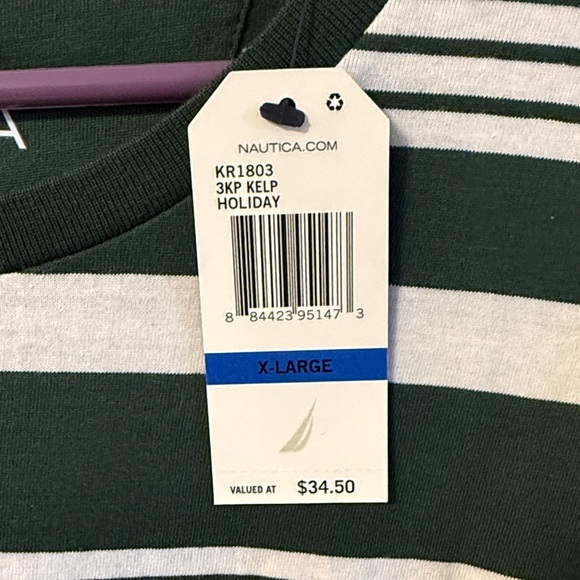 Nautica Other - Nautica Striped Short Sleeve LOT (4) - Green, Navy, Rust, Forest